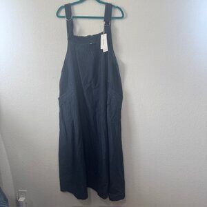 EXPOING Denim Jumper Dress Loose Fit Baggy Style Maxi Length Womens Size XXL NWT